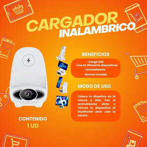 CARGADOR INALAMBRICO - AROMATIZADOR